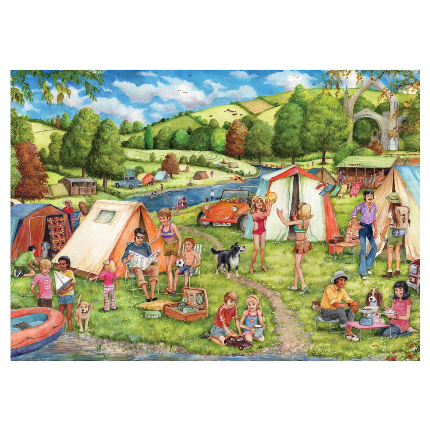 Falcon - Camping and Caravanning (2x500 pieces) - product image - Jumboplay.com