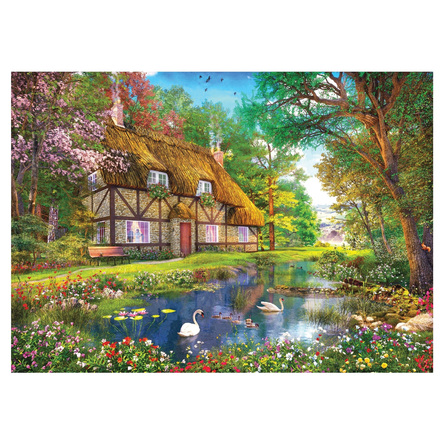 Falcon Waterside Cottage 1000pcs - product image - Jumboplay.com