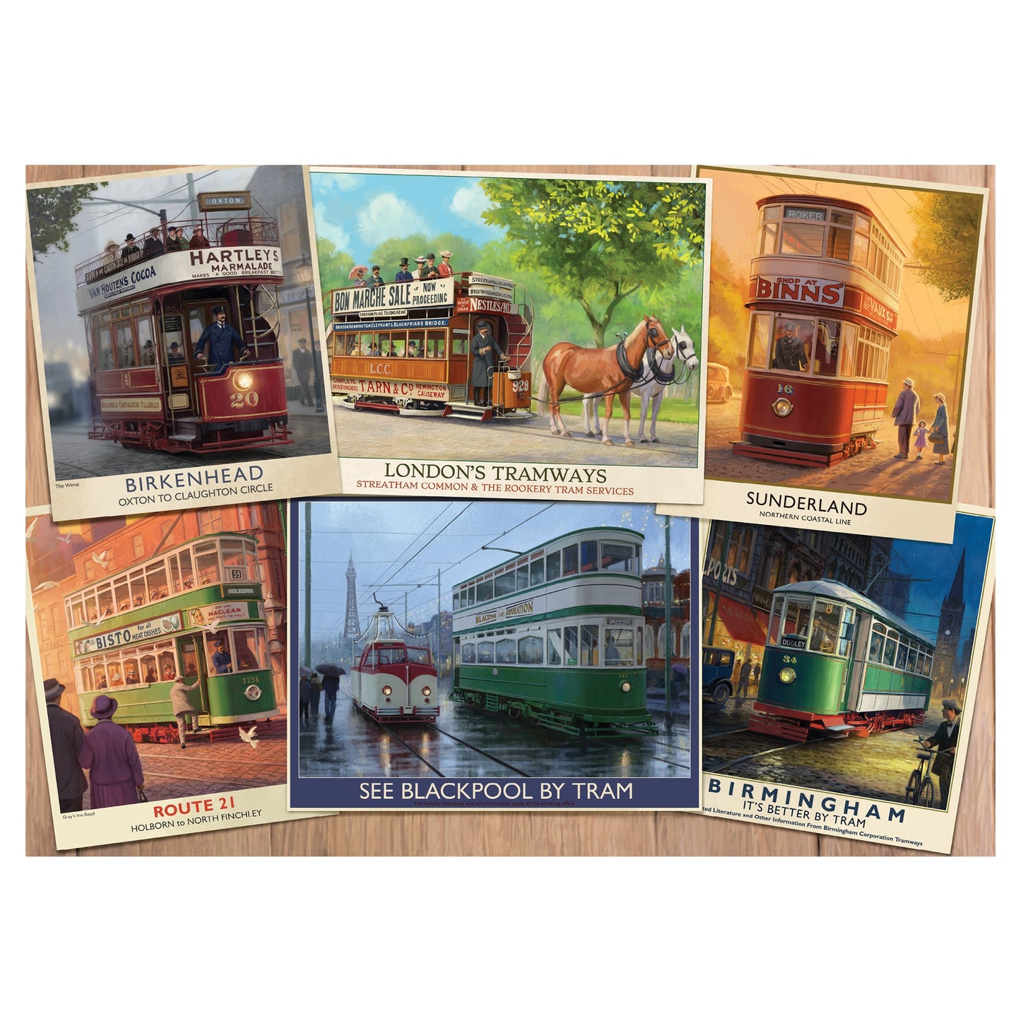 Falcon - Vintage Trams (1000 pieces) - product image - Jumboplay.com