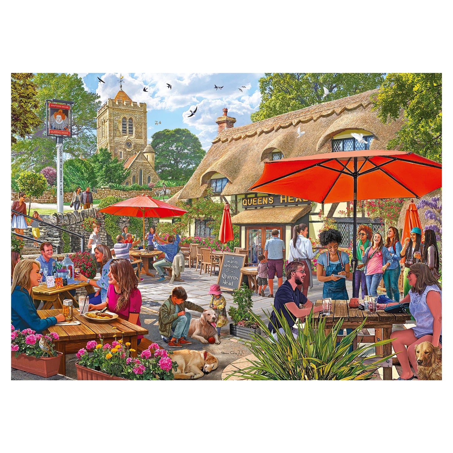 Falcon - The Pub Garden (1000 pieces) - product image - Jumboplay.com