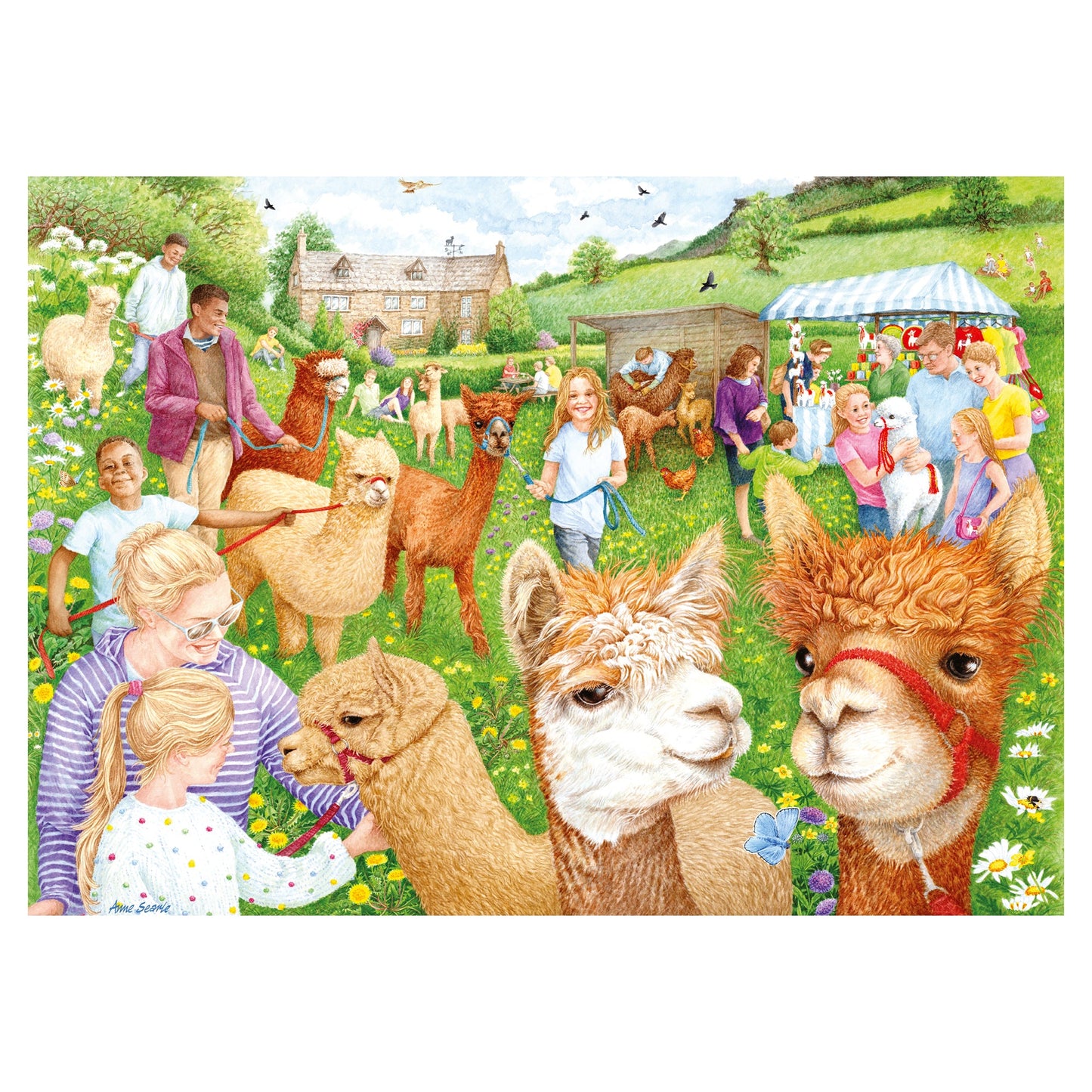 Falcon - The Alpaca Farm (1000 pieces) - product image - Jumboplay.com