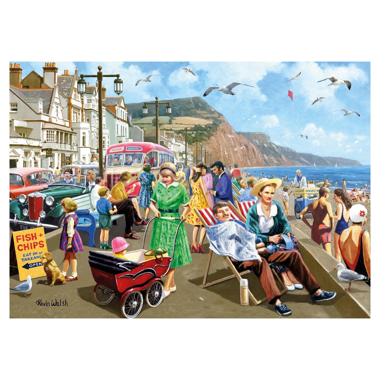 Falcon - Sidmouth Seafront (500 pieces) - product image - Jumboplay.com
