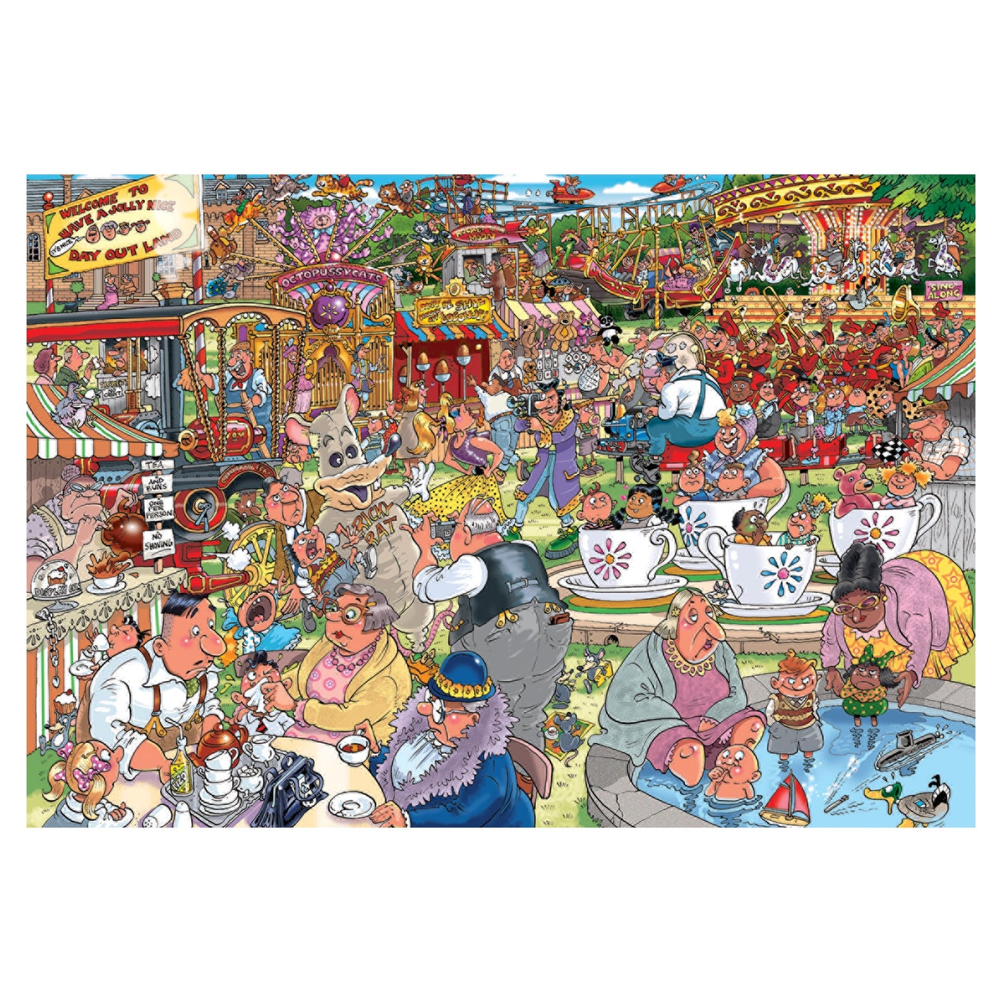 Wasgij Destiny 23 Theme Park Thrills! 1000pcs - product image - Jumboplay.com