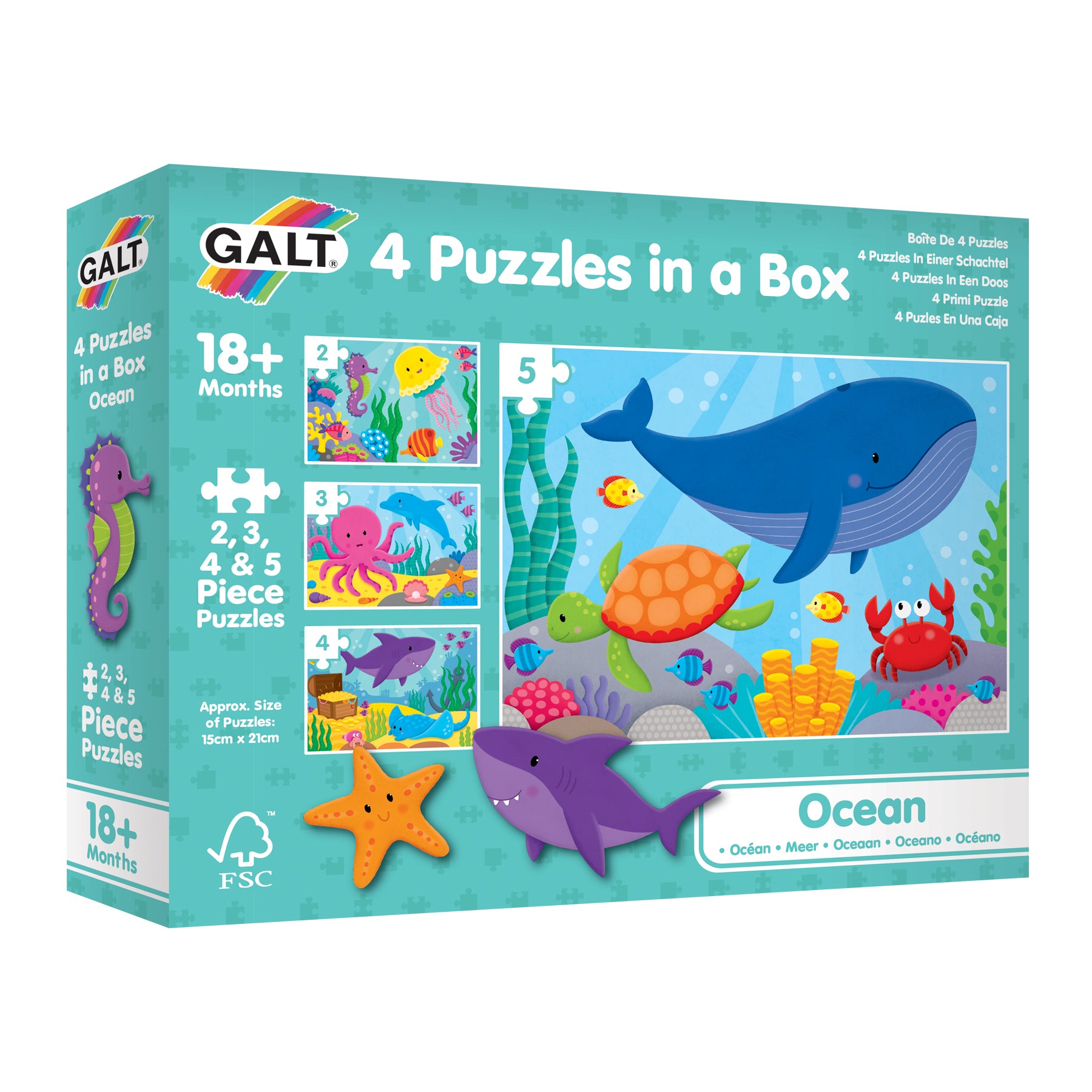 4 Puzzles in a Box - Ocean