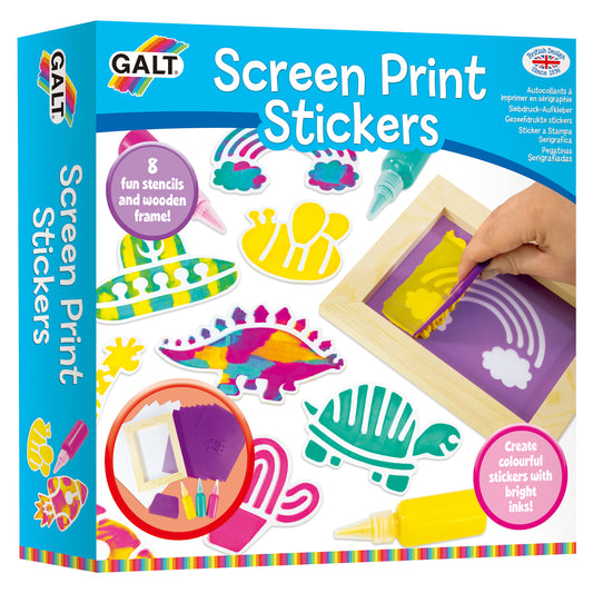 Screen print stickers
