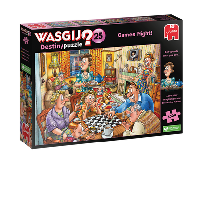 Wasgij Destiny 25 Games Night 1000pcs - product image - Jumboplay.com