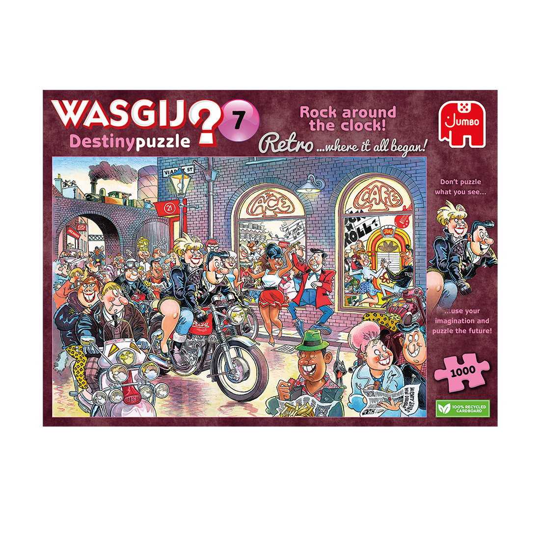 Wasgij Retro Destiny 7 Rock around the Clock! 1000pcs - product image - Jumboplay.com