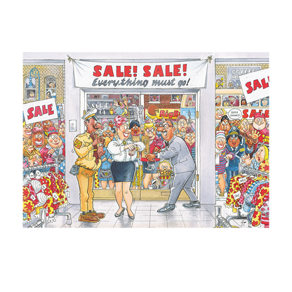 Wasgij Retro Mystery 7 Everything Must Go! 1000pcs - product image - Jumboplay.com