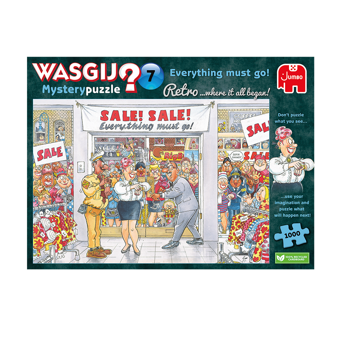 Wasgij Retro Mystery 7 Everything Must Go! 1000pcs - product image - Jumboplay.com