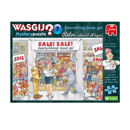 Wasgij Retro Mystery 7 Everything Must Go! 1000pcs - product image - Jumboplay.com