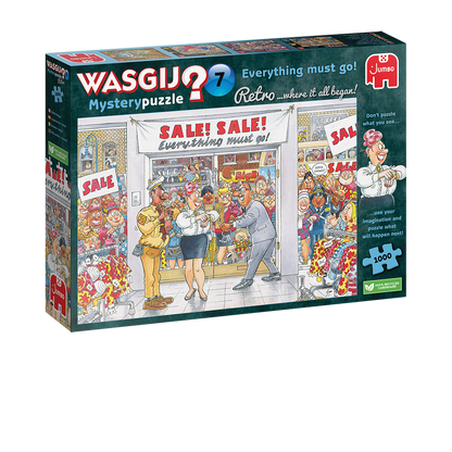 Wasgij Retro Mystery 7 Everything Must Go! 1000pcs - product image - Jumboplay.com
