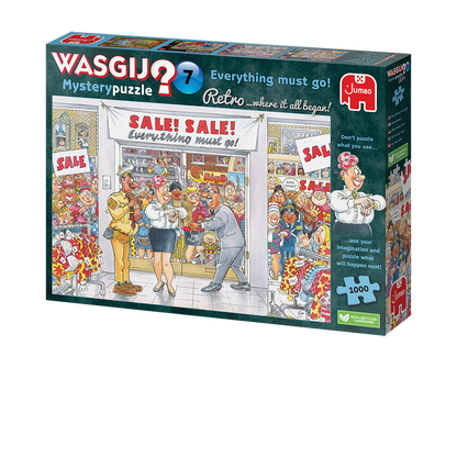Wasgij Retro Mystery 7 Everything Must Go! 1000pcs - product image - Jumboplay.com