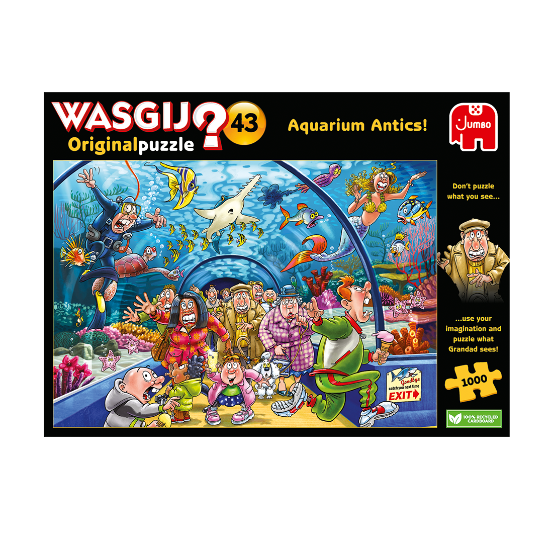 Wasgij Original 43 Aquarium Antics! 1000pcs - product image - Jumboplay.com
