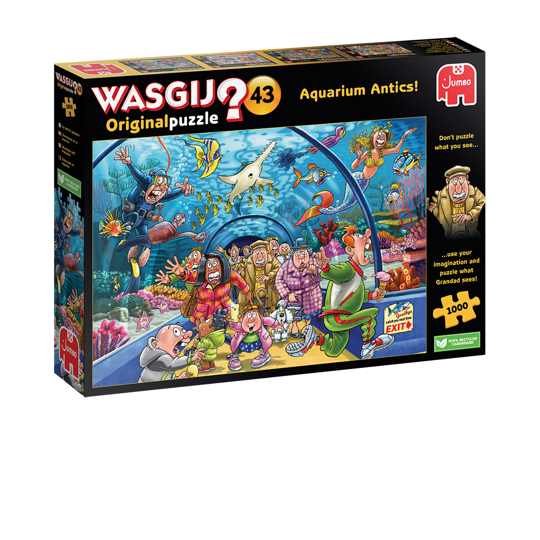 Wasgij Original 43 Aquarium Antics! 1000pcs - product image - Jumboplay.com