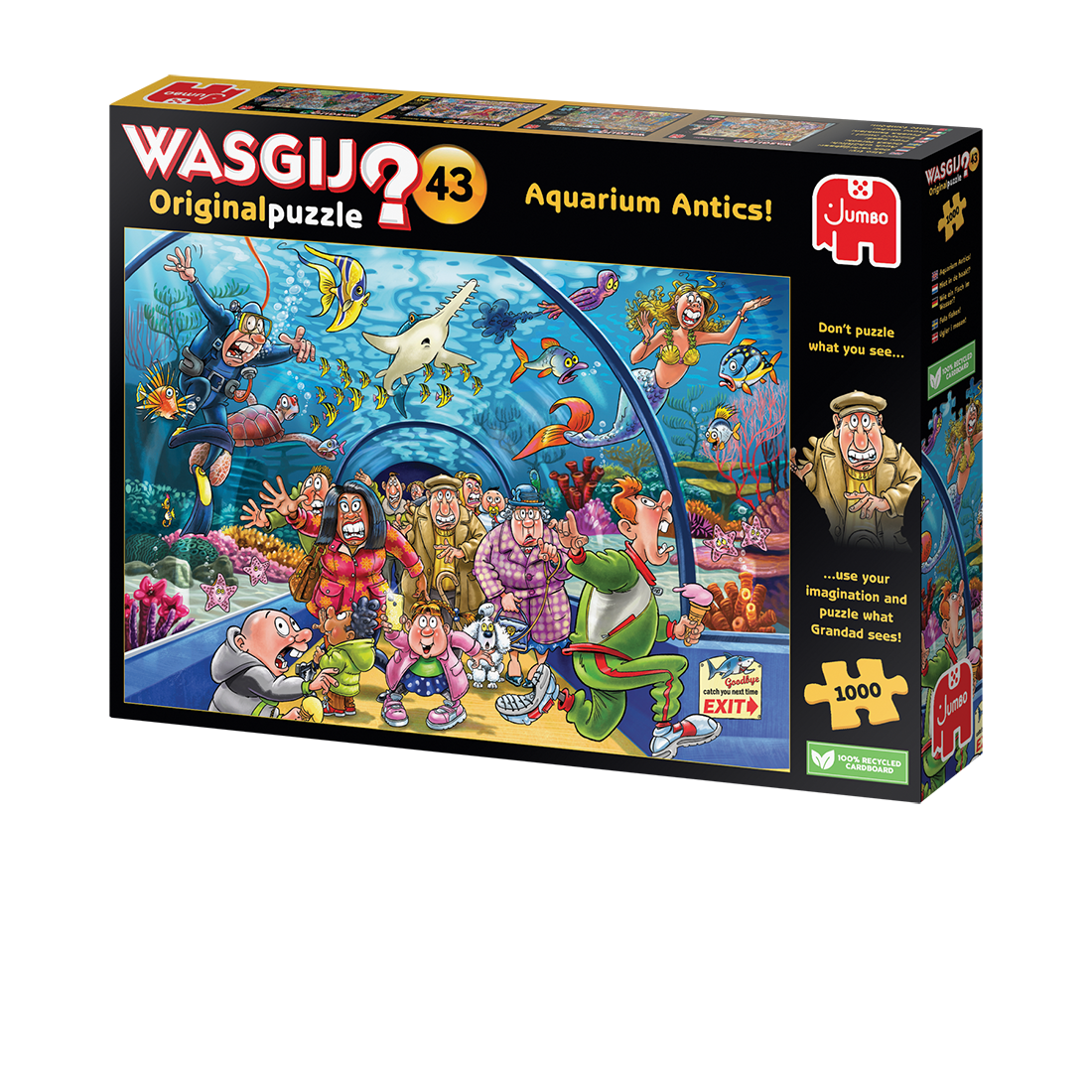 Wasgij Original 43 Aquarium Antics! 1000pcs - product image - Jumboplay.com