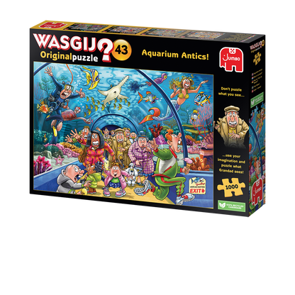 Wasgij Original 43 Aquarium Antics! 1000pcs - product image - Jumboplay.com
