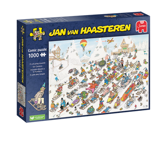 Jan van Haasteren - It's all going downhill (1000 pieces)