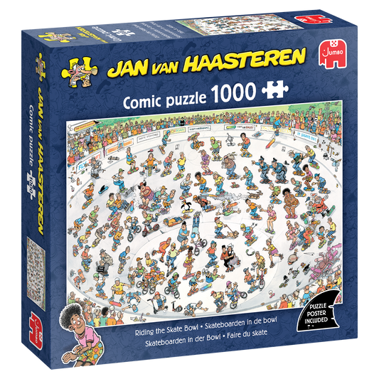 Jan van Haasteren - Riding the Skate Bowl (1000 pieces)