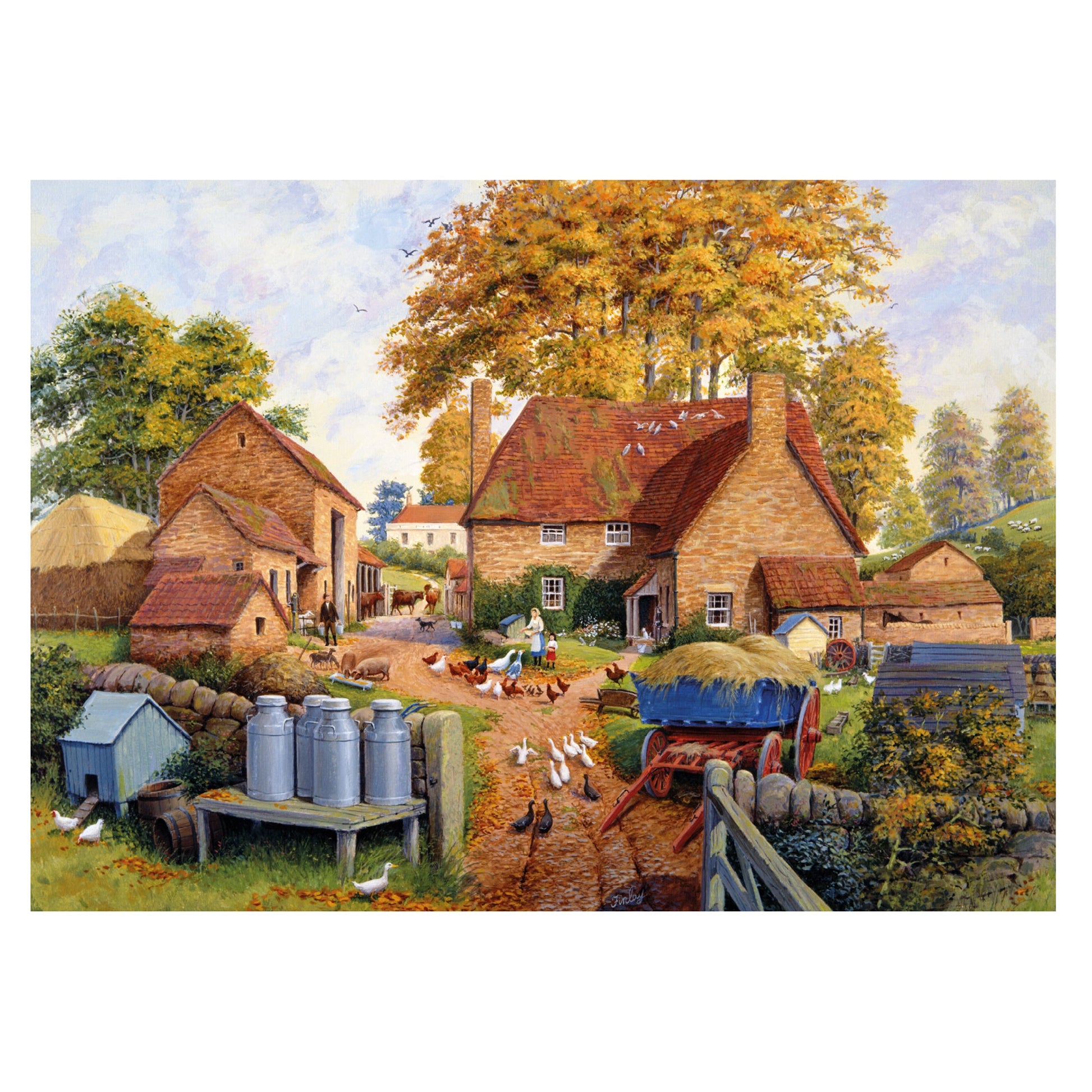 Falcon - Autumn on the Farm (1000 pieces) - product image - Jumboplay.com