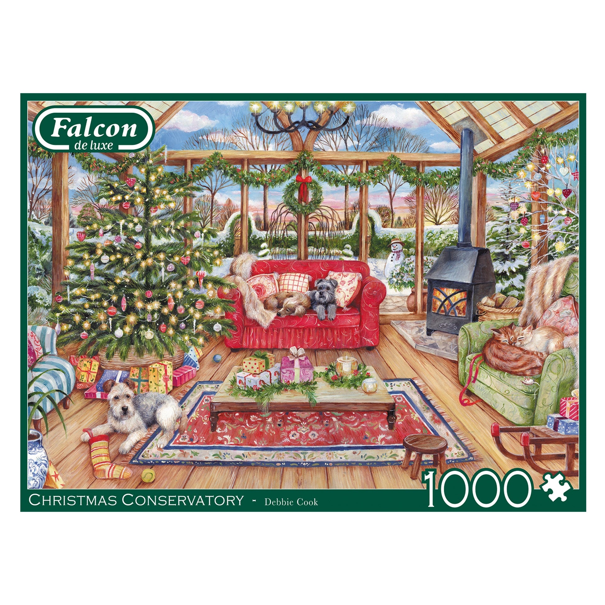 Falcon - The Christmas Conservatory (1000 pieces) - product image - Jumboplay.com