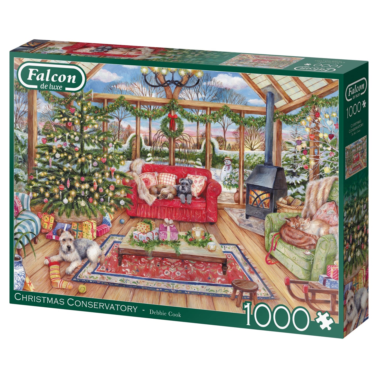 Falcon - The Christmas Conservatory (1000 pieces) - product image - Jumboplay.com