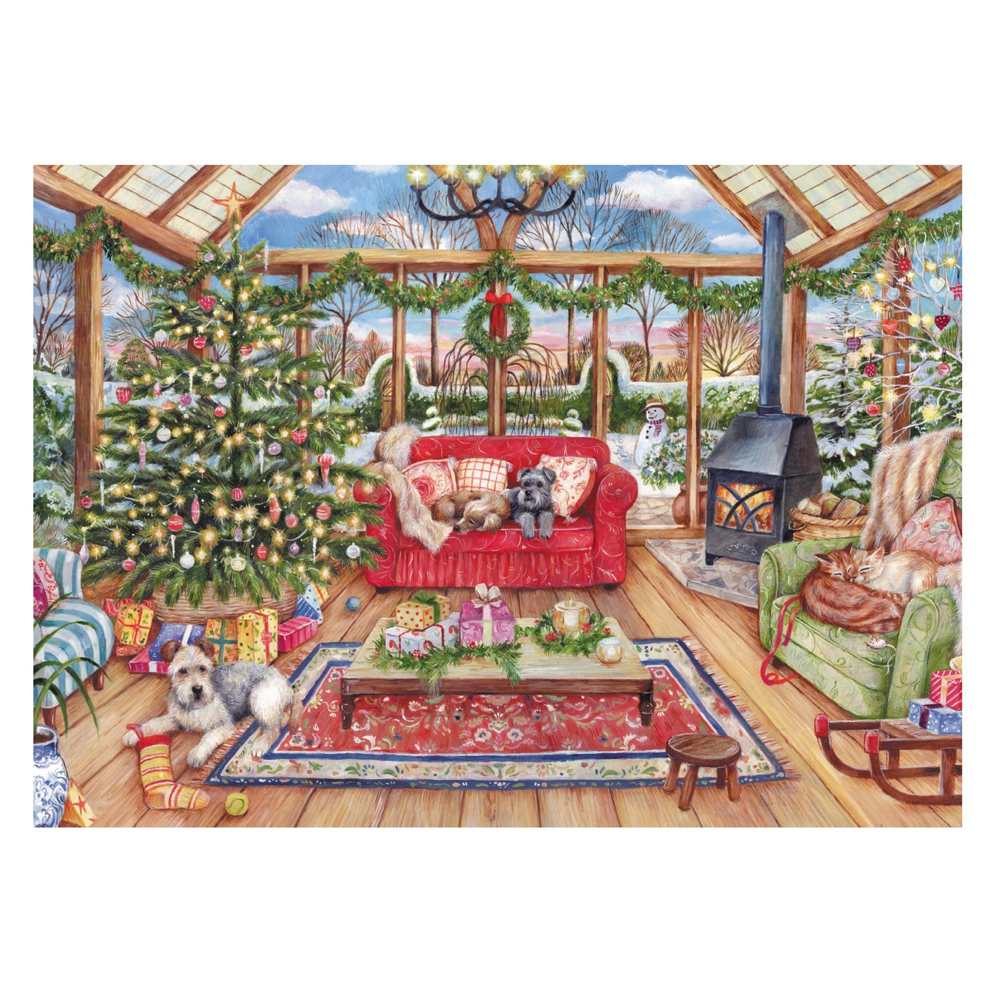 Falcon - The Christmas Conservatory (1000 pieces) - product image - Jumboplay.com
