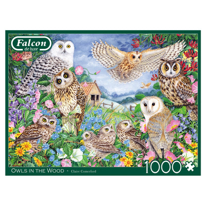 Falcon - Owls in the Wood (1000 pieces) - product image - Jumboplay.com