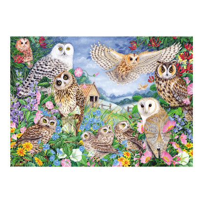 Falcon - Owls in the Wood (1000 pieces) - product image - Jumboplay.com