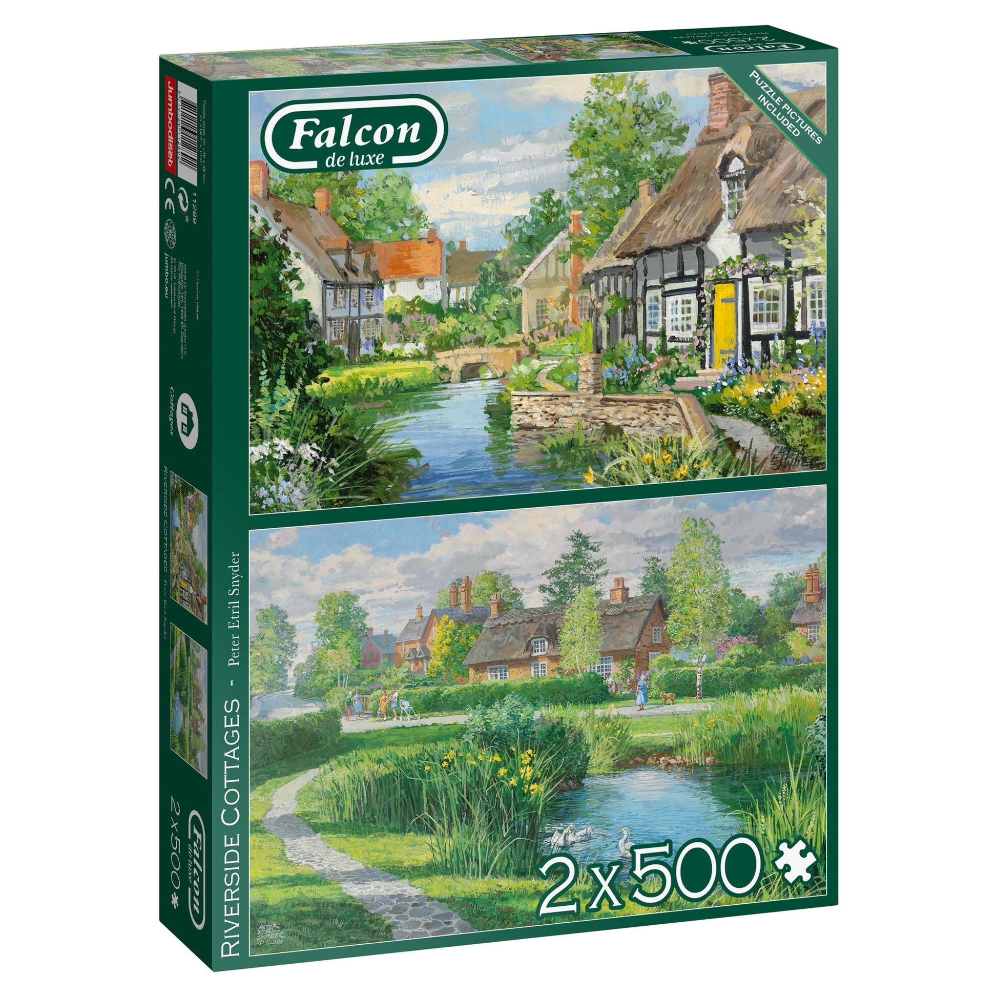 Falcon - Riverside Cottages (2x500 pieces) - product image - Jumboplay.com