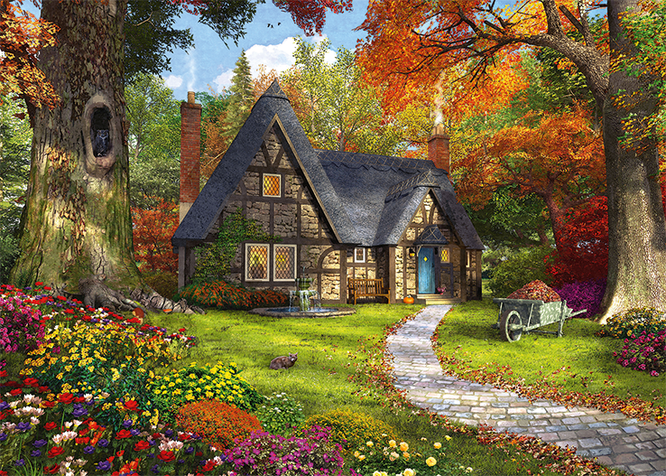 Falcon - The Woodland Cottage (2x1000 pieces) - product image - Jumboplay.com
