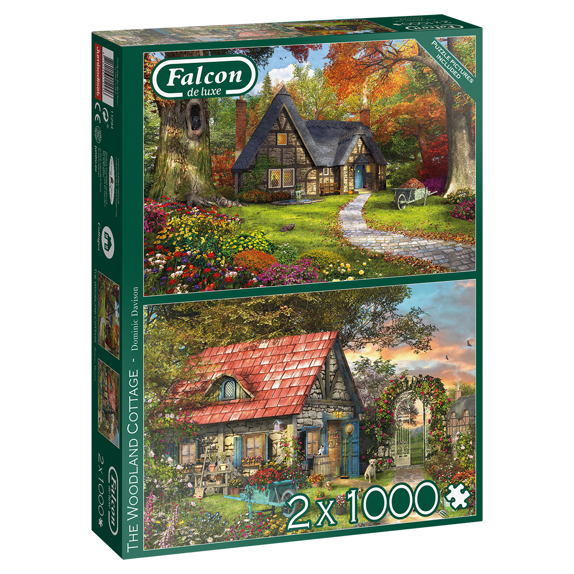 Falcon - The Woodland Cottage (2x1000 pieces) - product image - Jumboplay.com