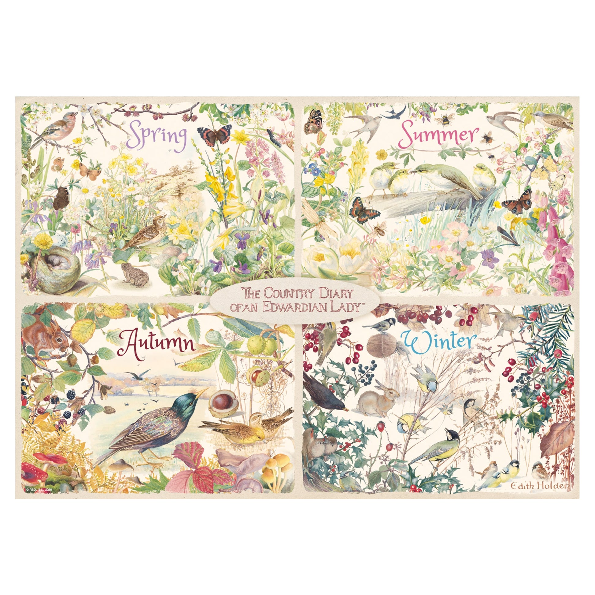 Falcon - The Country Diary 4 Seasons (1000 pieces) - product image - Jumboplay.com