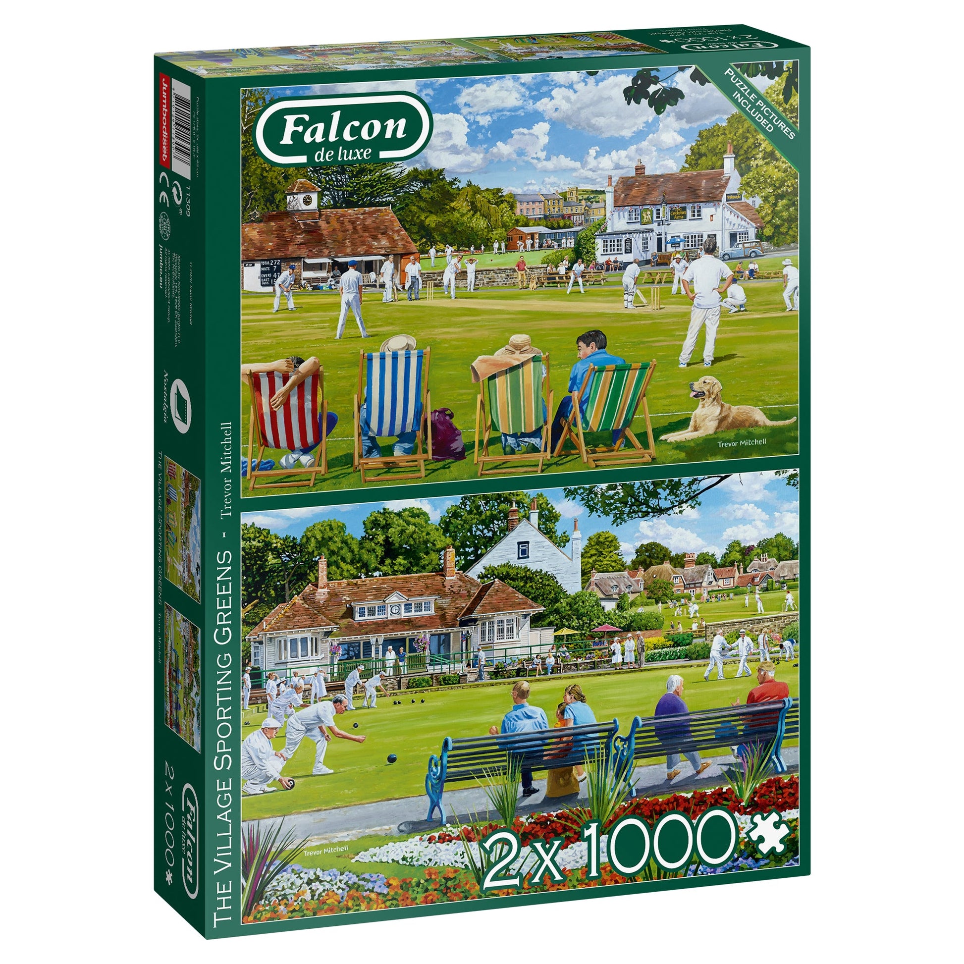 Falcon - The Village Sporting Greens (2x1000 pieces) - product image - Jumboplay.com