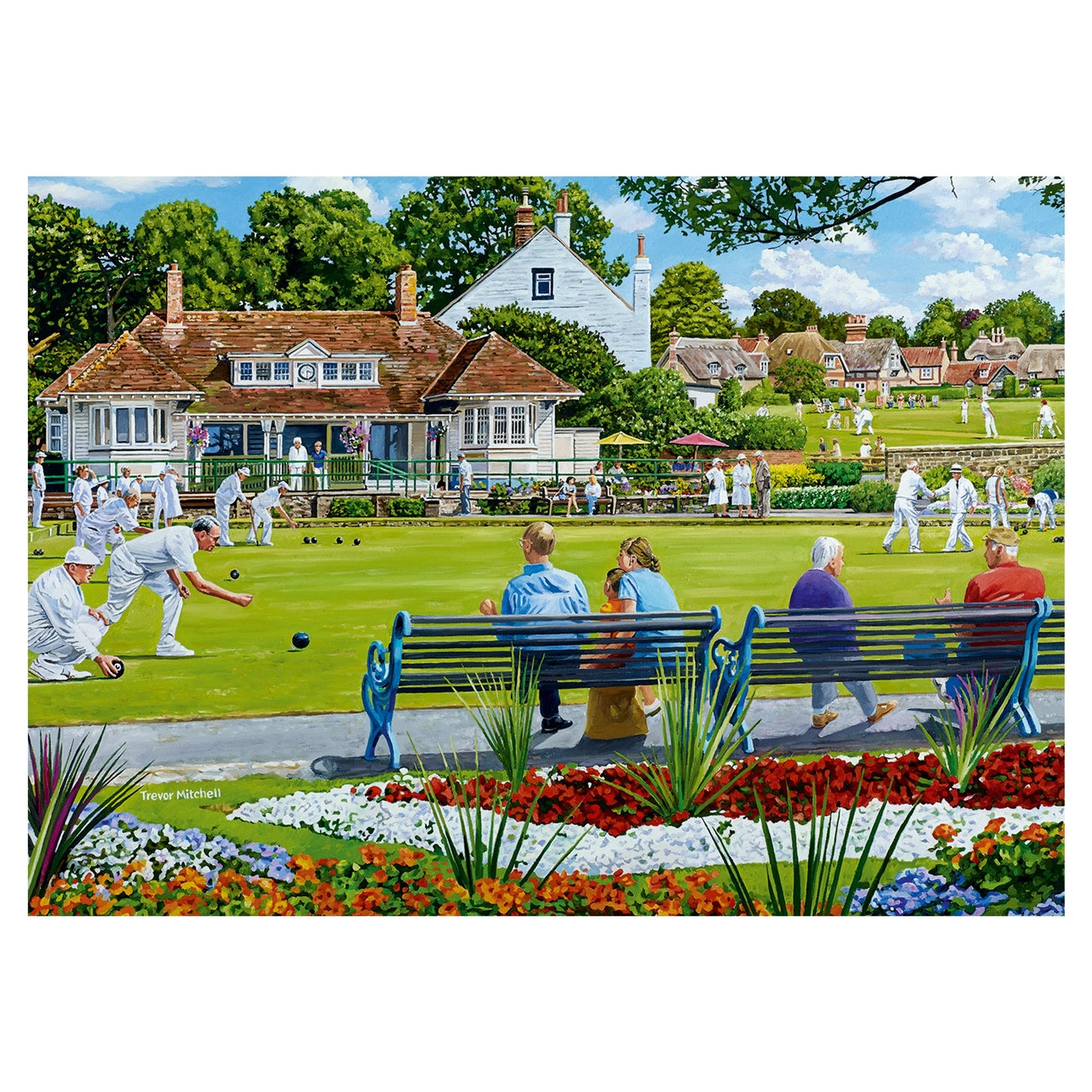 Falcon - The Village Sporting Greens (2x1000 pieces) - product image - Jumboplay.com