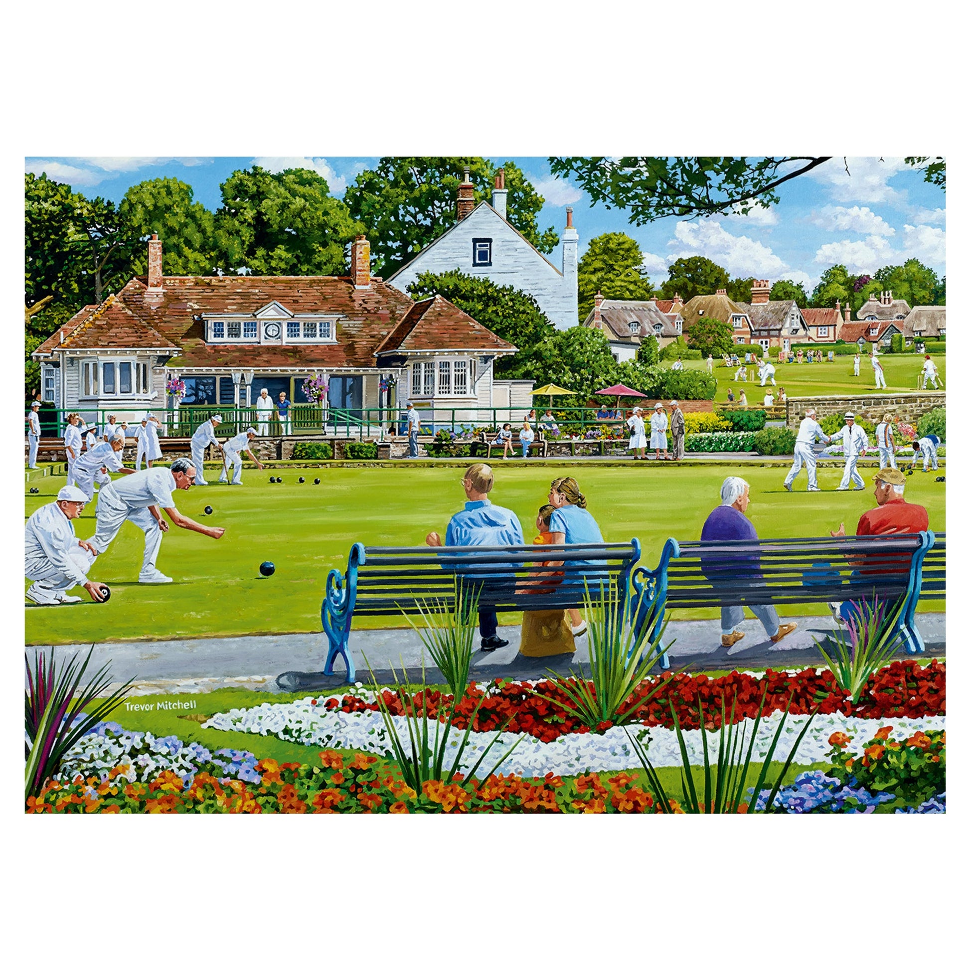 Falcon - The Village Sporting Greens (2x1000 pieces) - product image - Jumboplay.com