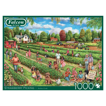 Falcon - Strawberry Picking (1000 pieces) - product image - Jumboplay.com
