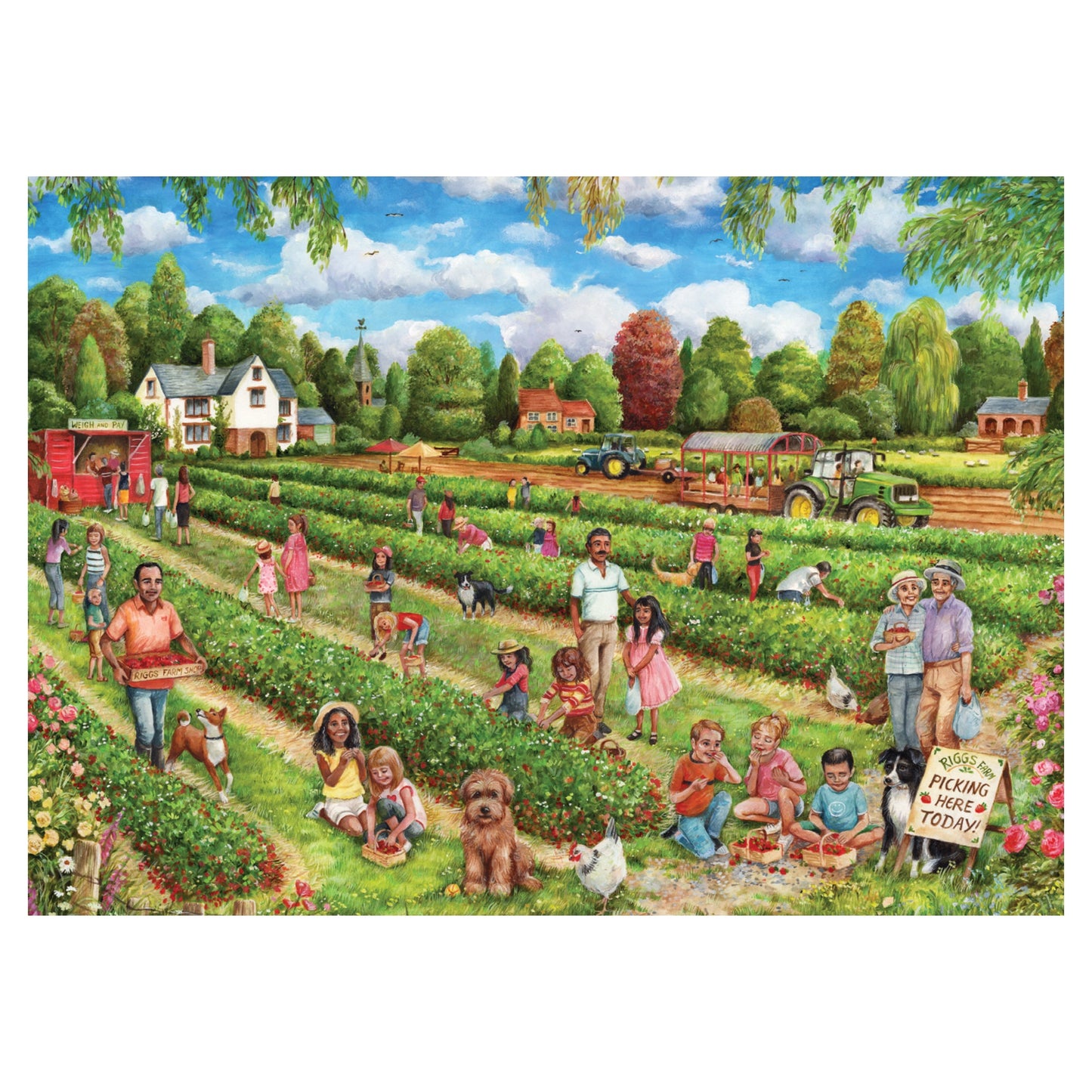 Falcon - Strawberry Picking (1000 pieces) - product image - Jumboplay.com