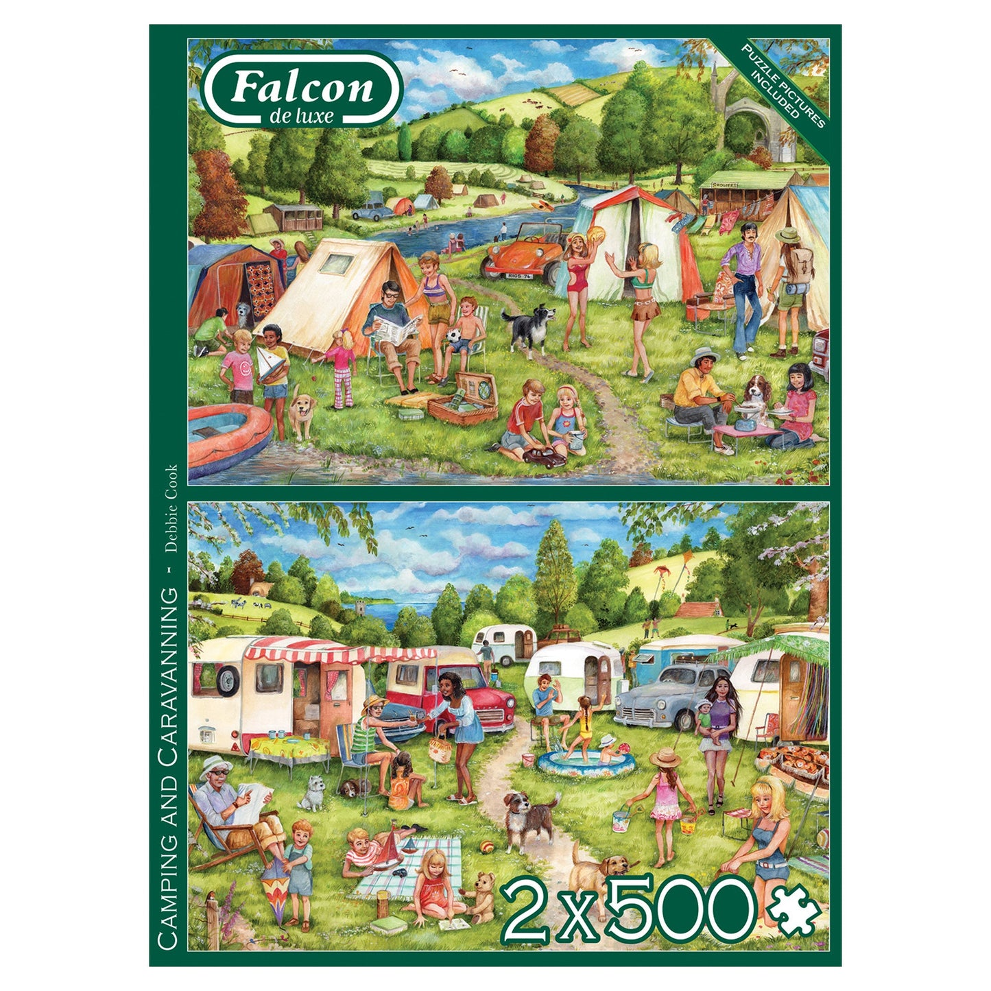 Falcon - Camping and Caravanning (2x500 pieces) - product image - Jumboplay.com