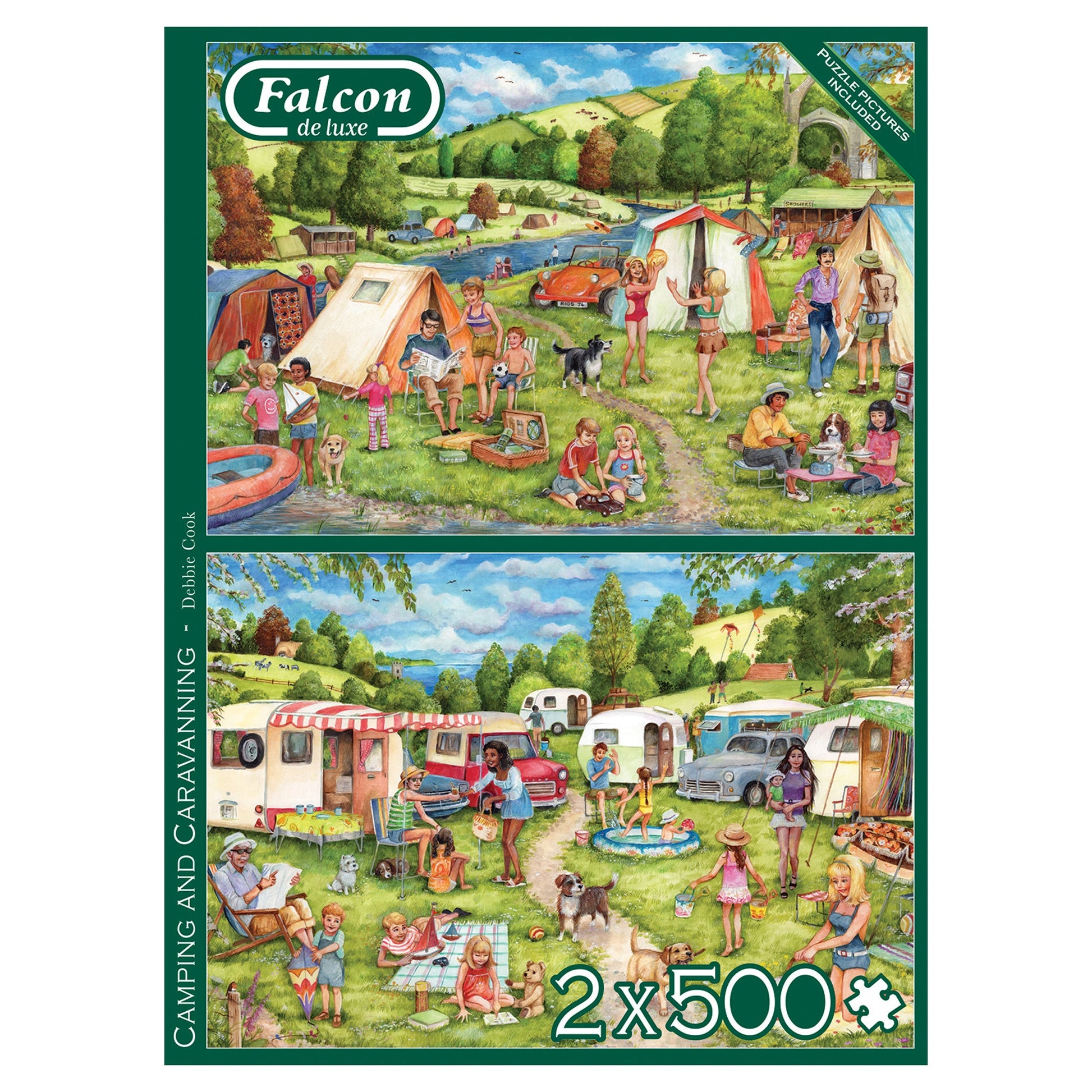 Falcon - Camping and Caravanning (2x500 pieces) - product image - Jumboplay.com