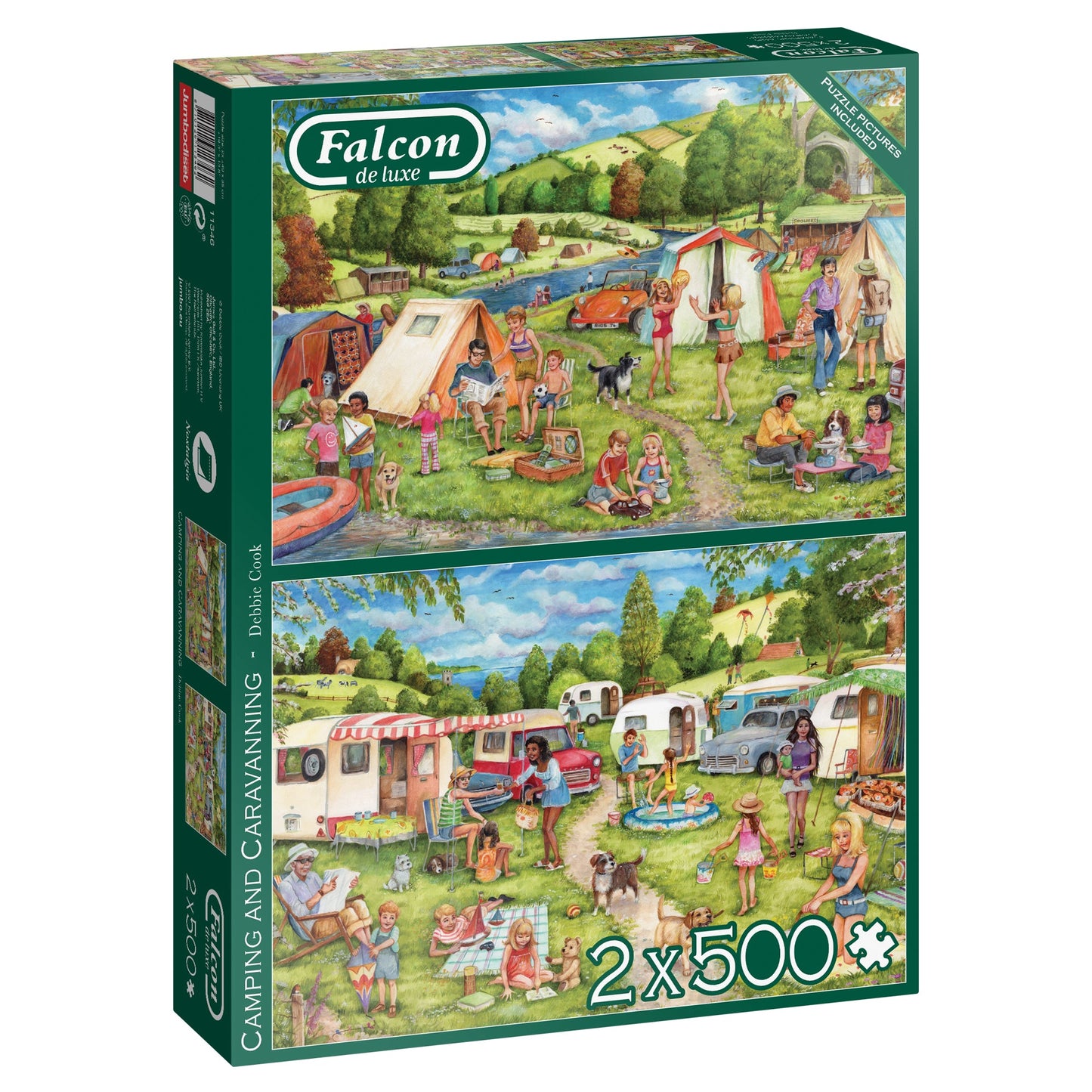 Falcon - Camping and Caravanning (2x500 pieces) - product image - Jumboplay.com