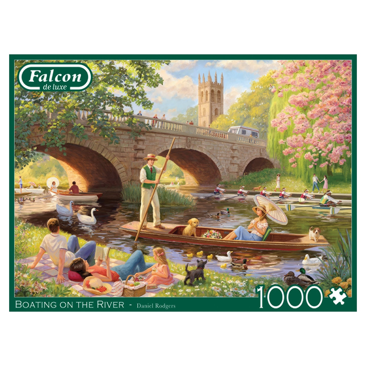 Falcon Boating on the River 1000pcs - product image - Jumboplay.com