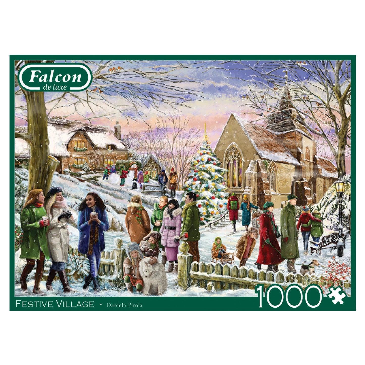Falcon Festive Village 1000pcs - product image - Jumboplay.com
