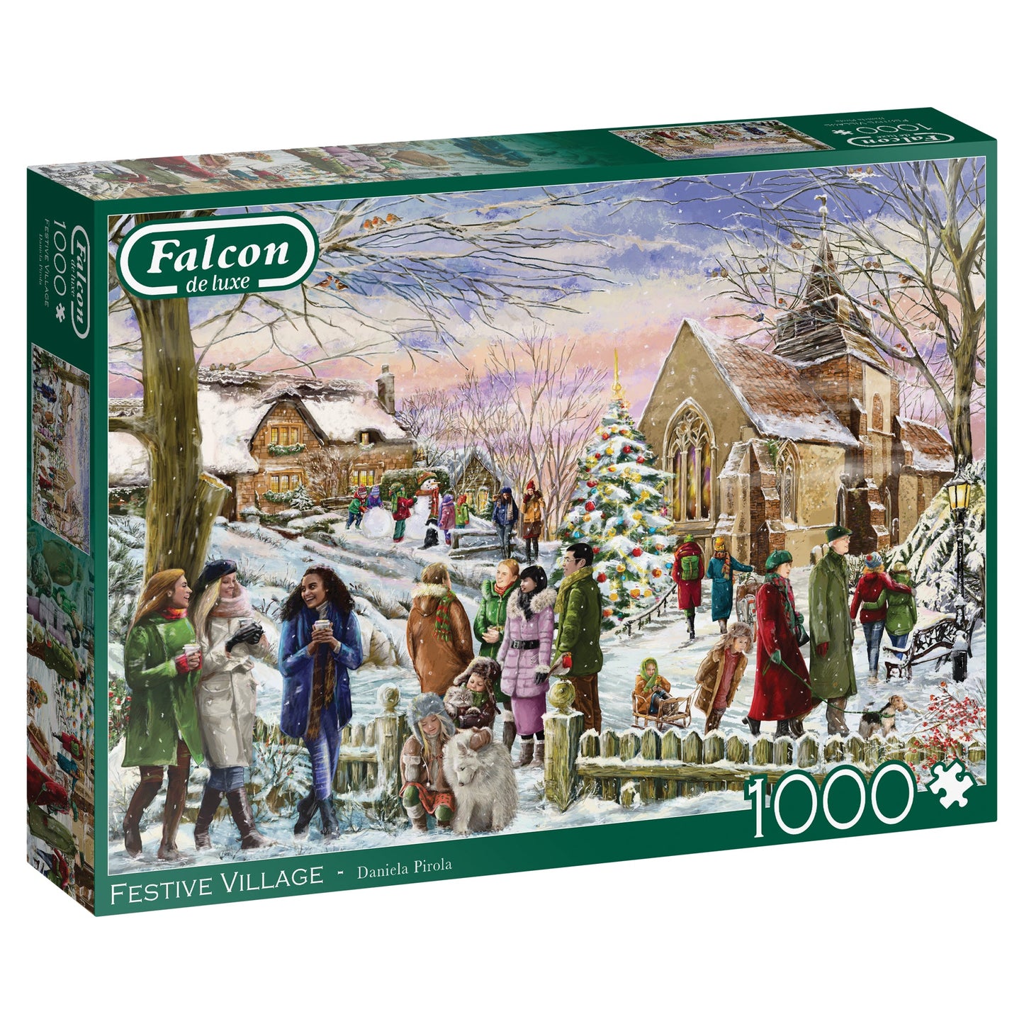 Falcon Festive Village 1000pcs - product image - Jumboplay.com