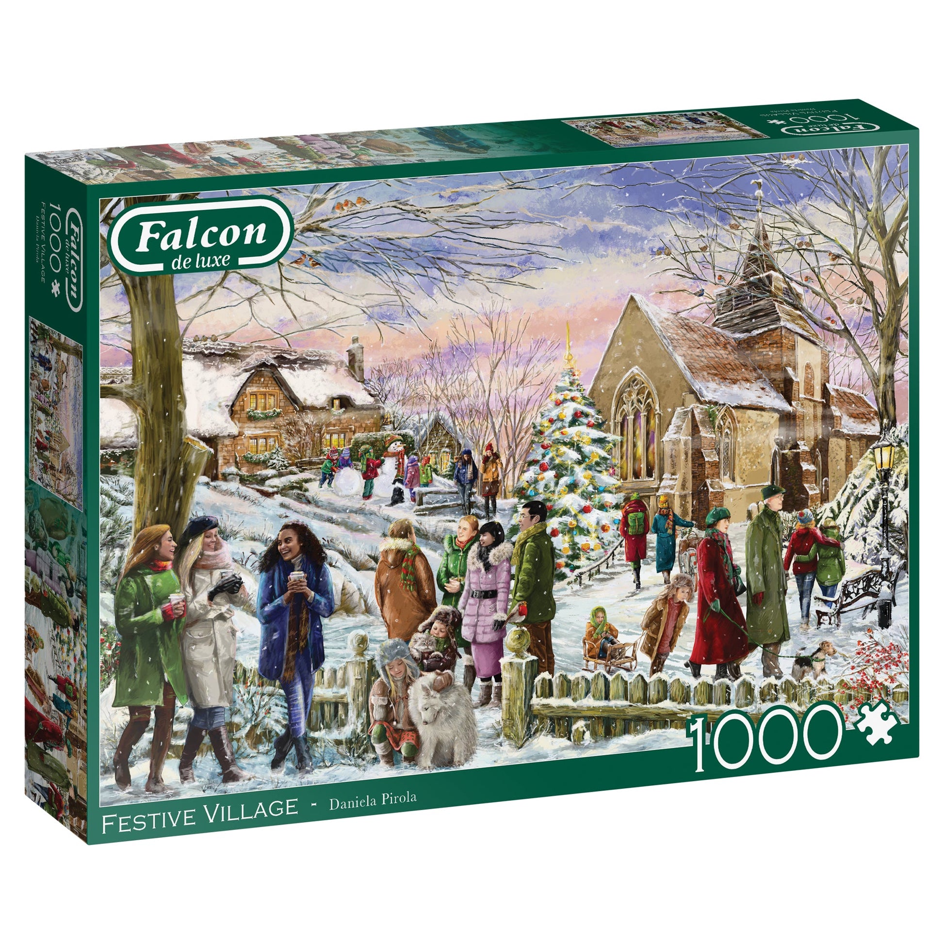 Falcon Festive Village 1000pcs - product image - Jumboplay.com