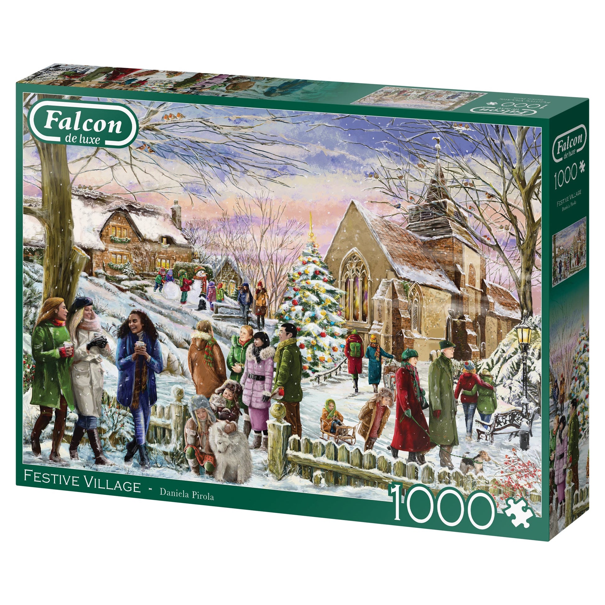 Falcon Festive Village 1000pcs - product image - Jumboplay.com