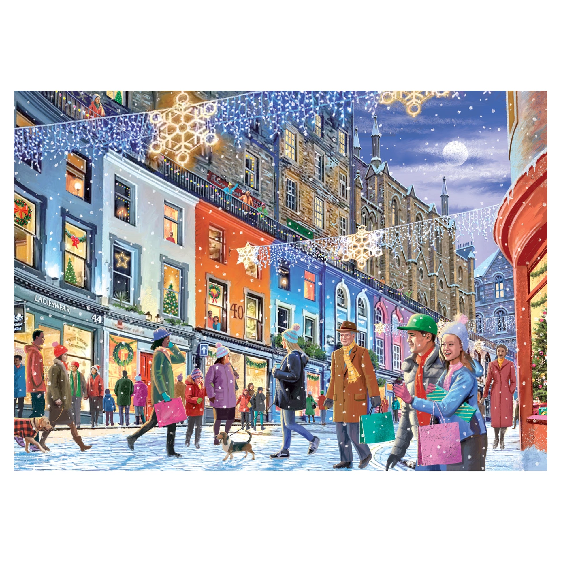 Falcon Christmas in Edinburgh 1000pcs - product image - Jumboplay.com