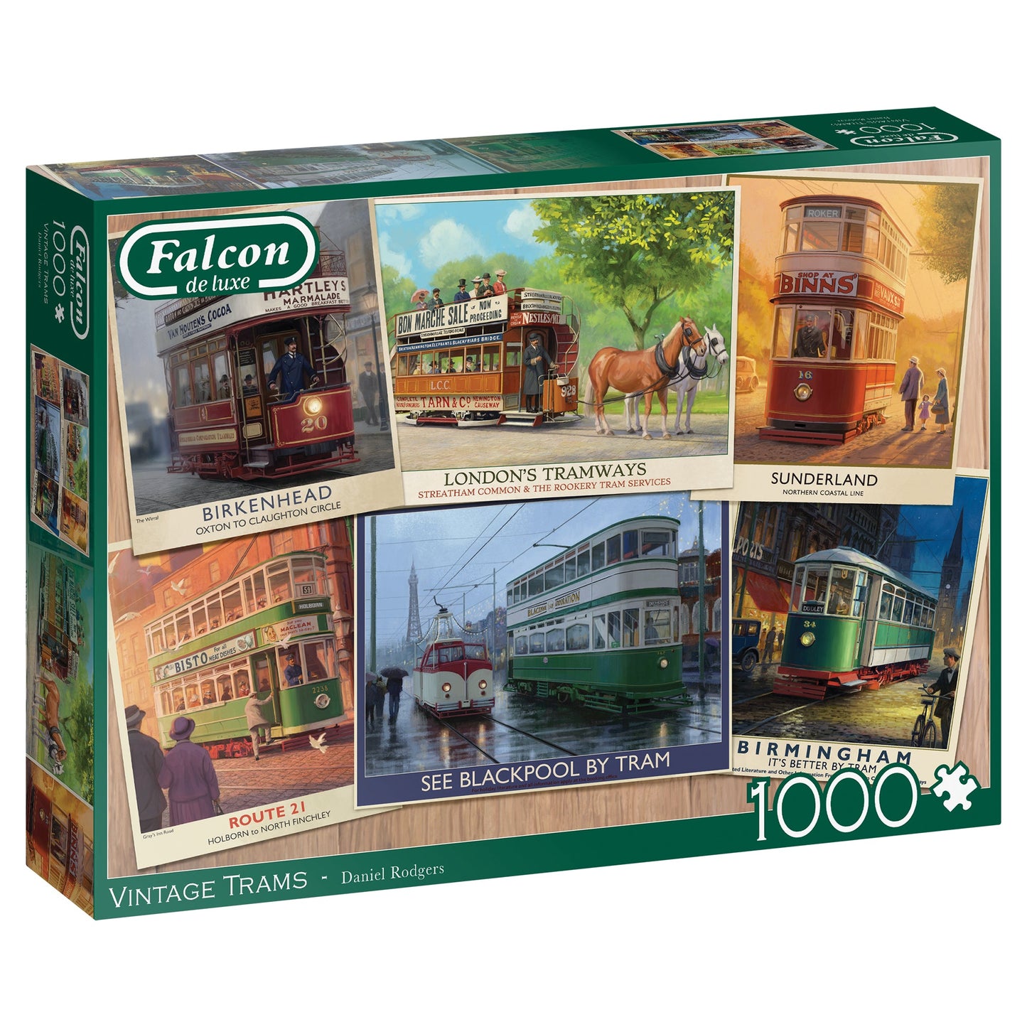Falcon - Vintage Trams (1000 pieces) - product image - Jumboplay.com