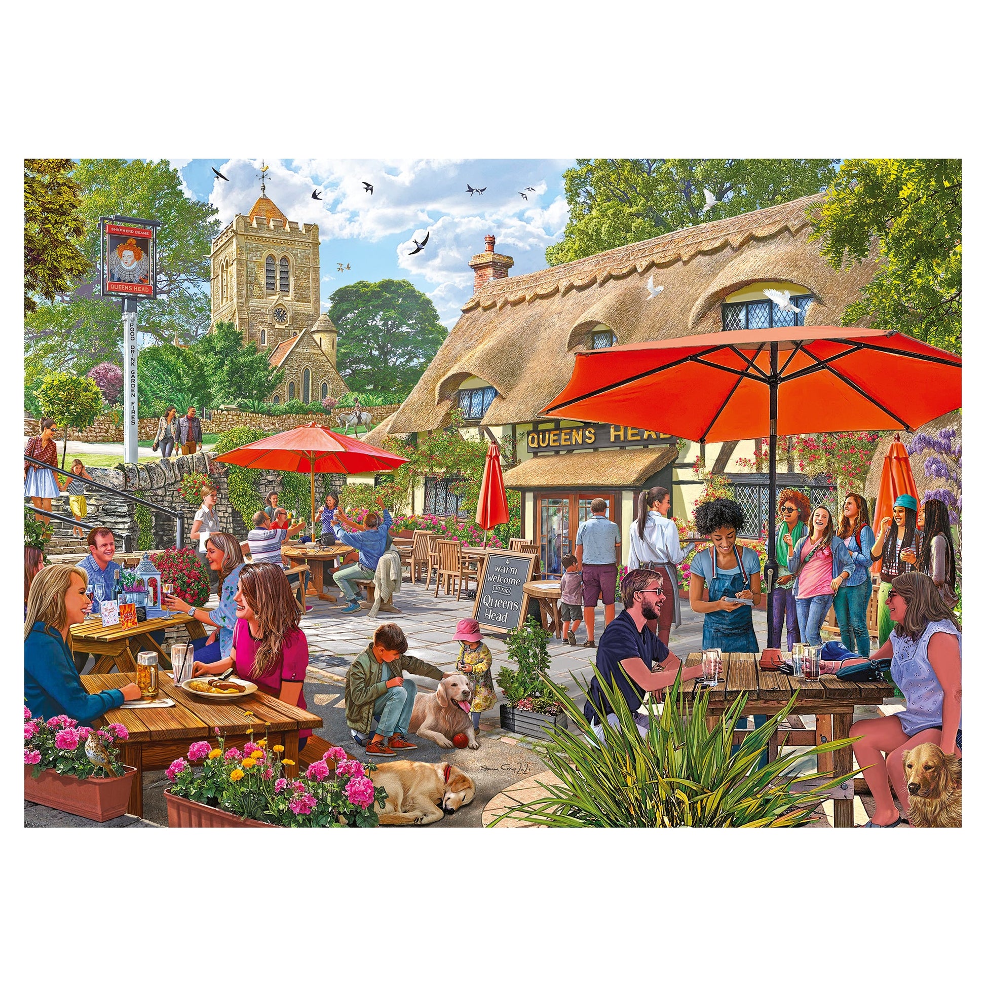 Falcon - The Pub Garden (1000 pieces) - product image - Jumboplay.com