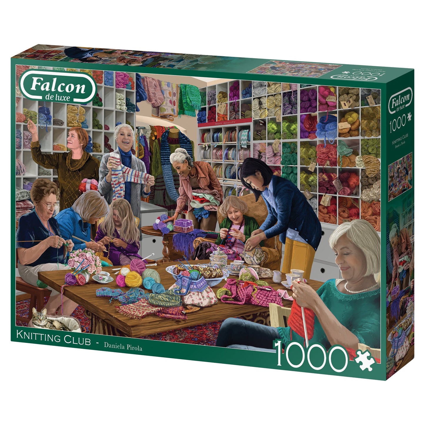 Falcon - The Knitting Club (1000 pieces) - product image - Jumboplay.com
