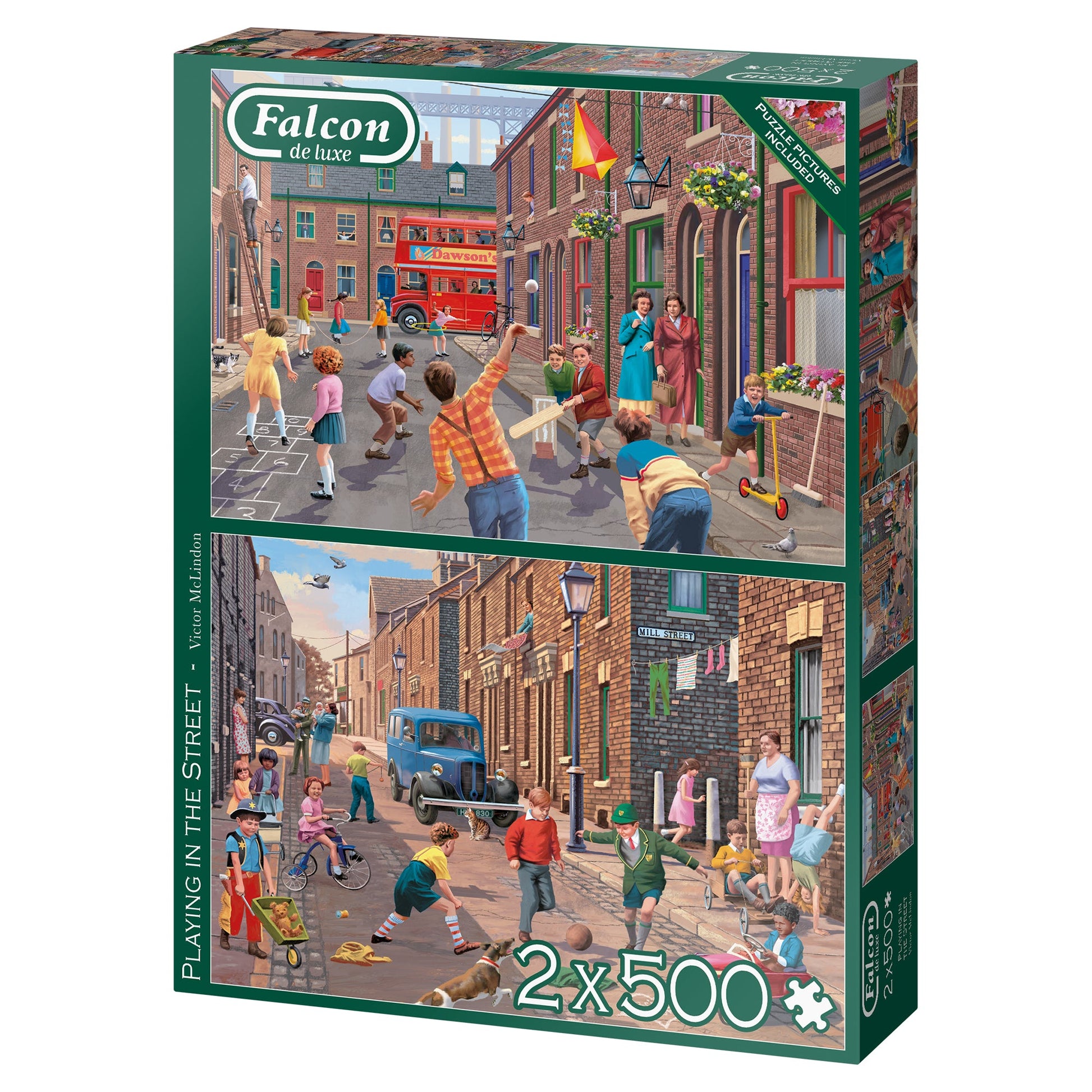 Falcon - Playing in the Street (2x500 pieces) - product image - Jumboplay.com